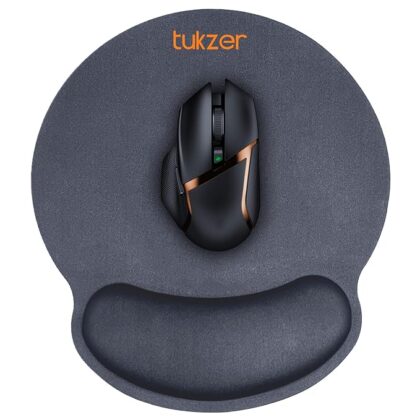 Tukzer Gel Mouse Pad| Memory Foam Cushion Mousepad with Wrist Support, Ergonomic Design| Non-Slip Rubber Base| Suitable for Gaming, Computer, Laptop, Home & Office Non-Slip Rubber Base (Grey)